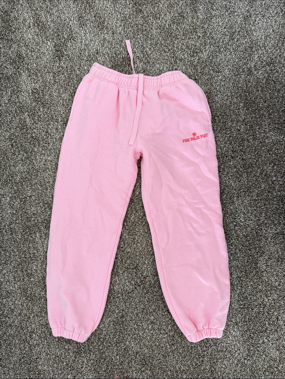 Pink Palm Puff sweats